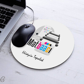  - İsimli Matbaacı Temalı Yuvarlak Mousepad