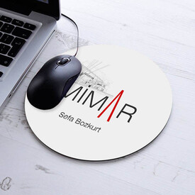 İsimli Mimar Temalı Yuvarlak Mousepad - Thumbnail