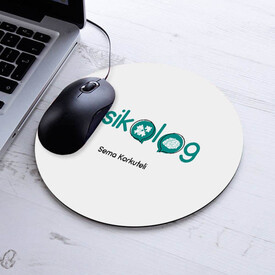  - İsimli Psikolog Temalı Yuvarlak Mousepad