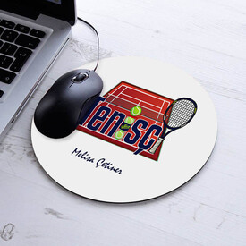  - İsimli Tenisçi Temalı Yuvarlak Mousepad