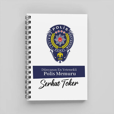 İsimli ve Mesajlı Polis Memuru Defter - Thumbnail