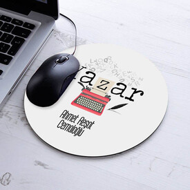  - İsimli Yazar Temalı Yuvarlak Mousepad