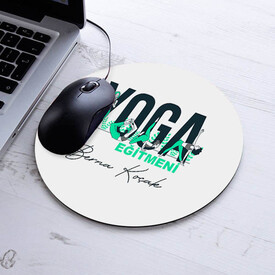  - İsimli Yoga Eğitmenlerine Özel Yuvarlak Mousepad