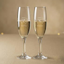  - İsme Özel 2'li Şampanya Kadehi