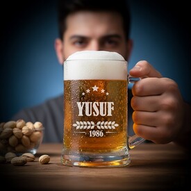  - İsme Özel Bira Bardağı