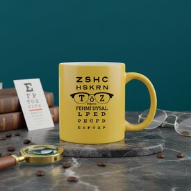  - İsme Özel Göz Doktoru Sarı Kupa Bardak