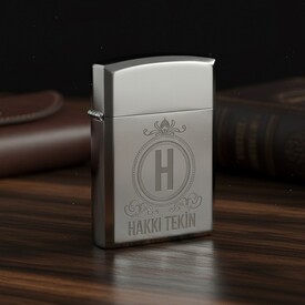  - İsme Özel Gümüş Rengi Metal Çakmak