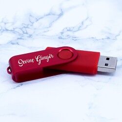 İsme Özel Kırmızı USB Bellek 8GB - Thumbnail