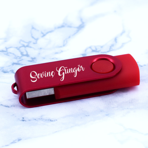 İsme Özel Kırmızı USB Bellek 8GB
