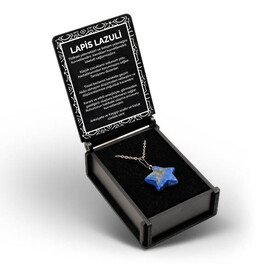  - İsme Özel Kutulu Lapis Lazuli Taşı Yıldız Kolye