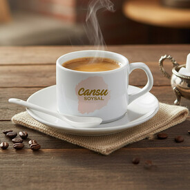 İsme Özel Lüks Kaşık Hediyeli Nescafe Fincanı - Thumbnail