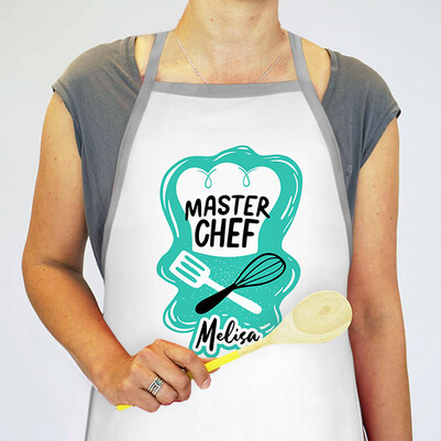 İsme Özel Master Chef Mutfak Önlüğü - Thumbnail