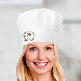 İsme Özel Master-chef Şapkalı Mutfak Önlüğü - Thumbnail
