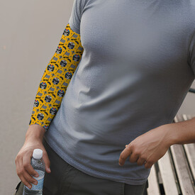 İsme Özel Motor Yarışçısı İskelet Desenli Kol Çorabı - Thumbnail