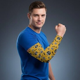  - İsme Özel Motor Yarışçısı İskelet Desenli Kol Çorabı