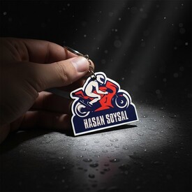  - İsme Özel Motosiklet Anahtarlık