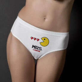 İsme Özel Pac Man Çiftler Sevgili İç Çamaşırları - Thumbnail