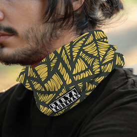 İsme Özel Sarı Zebra Tasarım Boyunluk Bandana - Thumbnail