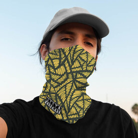 İsme Özel Sarı Zebra Tasarım Boyunluk Bandana - Thumbnail