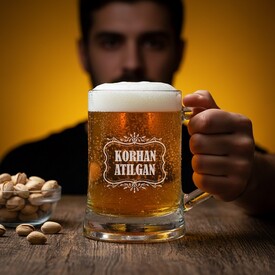  - İsme Özel Şık Bira Bardağı