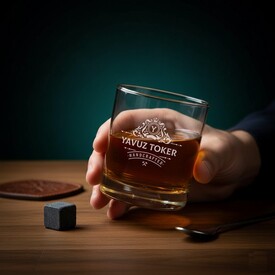  - İsme Özel Tasarım Viski Bardağı