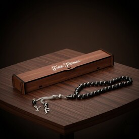  - İsme Özel Tespih Koyu Gri T073