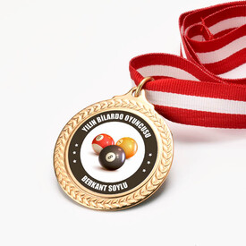İsme Özel Yılın Bilardo Oyuncusu Madalyonu - Thumbnail