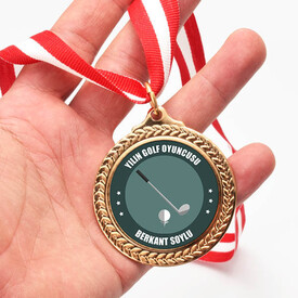 İsme Özel Yılın Golf Oyuncusu Madalyonu - Thumbnail