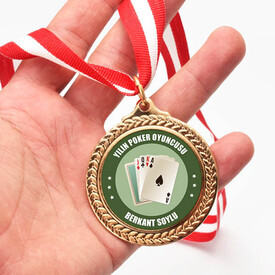 İsme Özel Yılın Poker Oyuncusu Madalyonu - Thumbnail