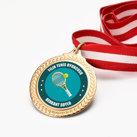 İsme Özel Yılın Tenis Oyuncusu Madalyonu - Thumbnail