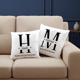  - İsminize ve Mesajınıza Özel 2'li Yastık