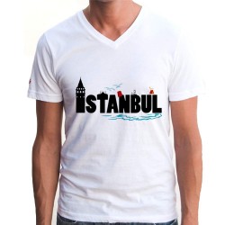  - İstanbul Temalı Erkek Tişörtü
