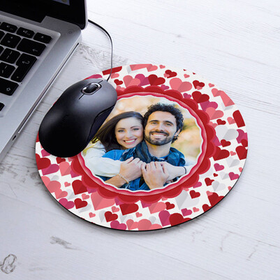 İşte Bizim Aşkımız Yuvarlak Mousepad - Thumbnail