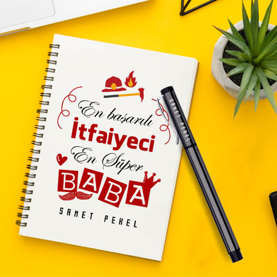  - İtfaiyeci Babalara Özel Defter ve Kalem