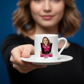  - İyi Kalpli Öğretmenim Karikatürlü Kahve Fincanı