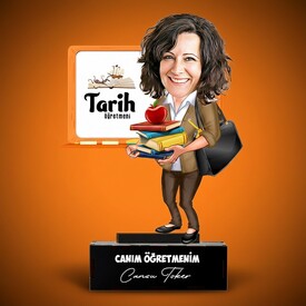  - Kadın Tarih Öğretmenleri İçin Karikatürlü Biblo