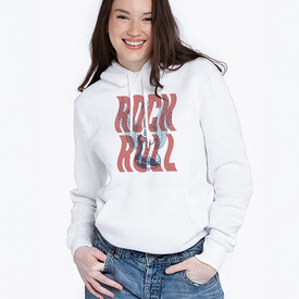 Kadına Hediye Rock Roll Kapşonlu Sweatshirt - Thumbnail