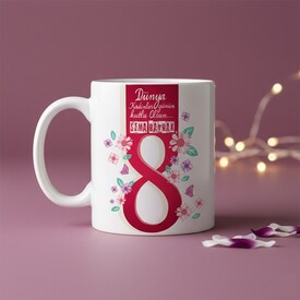  - Kadınlar Günü Hediyesi Kupa Bardak