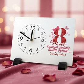  - Kadınlar Günü Hediyesi Masa Saati