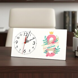 Kadınlar Günü Hediyesi Premium ve Özel Masa Saati - Thumbnail