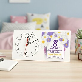  - Kadınlar Günü için Özel Tasarlanmış Masa Saati