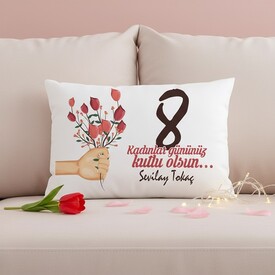  - Kadınlar Günün Kutlu Olsun İsimli Yastık