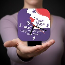  - Kadınlar Günün Kutlu Olsun Masa Saati