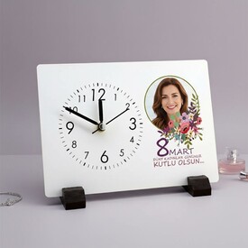  - Kadınlar Gününe Özel Mesajlı Masa Saati
