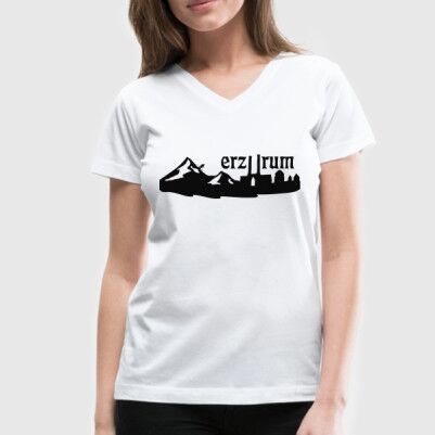  - Kadınlara Özel Erzurum Basklı Tişört