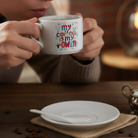 Kahvenin Gücü Tasarımlı Nescafe Fincanı - Thumbnail