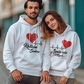  - Kalbim Senin İçin Atıyor Sevgili Sweatshirt