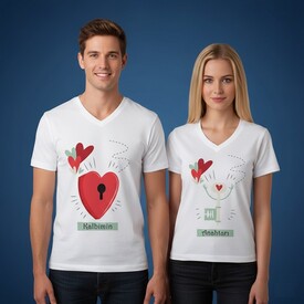  - Kalbimin Anahtarı Sende Sevgili Tişörtü