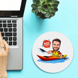 Kanocu Erkek Karikatürlü Mousepad - Thumbnail