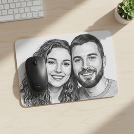  - Kara Kalem Resim Efektli Mousepad
